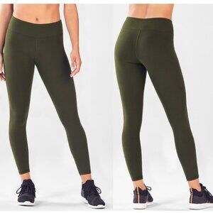 Fabletics Mid-Rise Powerhold 7/8 Leggings Dark Olive Medium